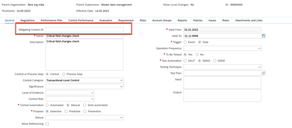 Process Governance Sap Grc Process Control Implementation